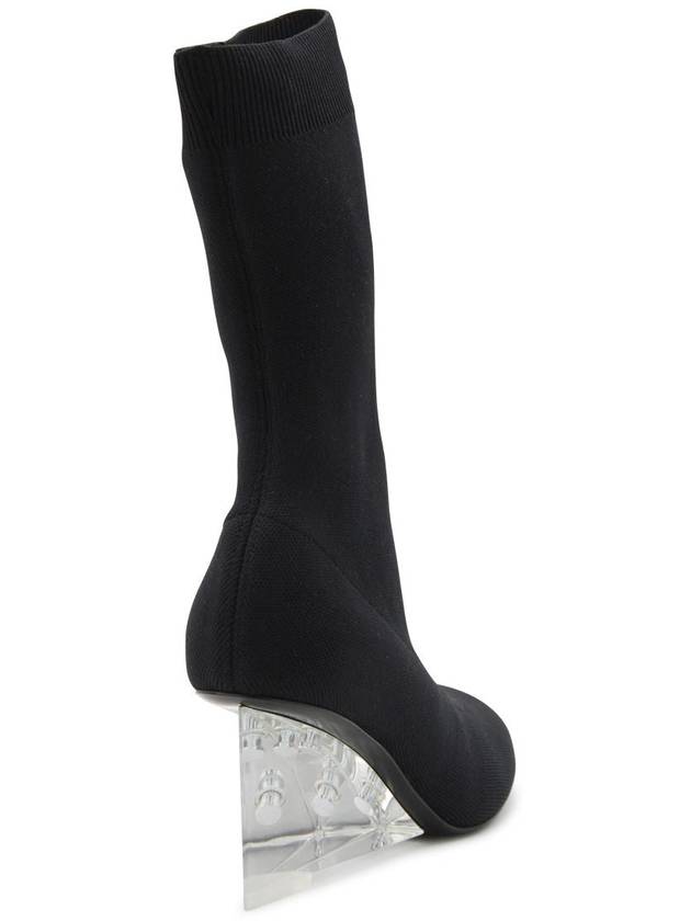 Shard Wedge Heel Long Boots Black - ALEXANDER MCQUEEN - BALAAN 3