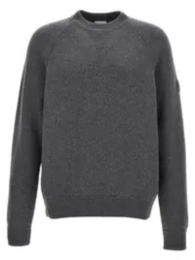 Wool Cashmere Knit Top Grey - MONCLER - BALAAN 1