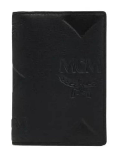 Maxi monogram leather card wallet - MCM - BALAAN 1