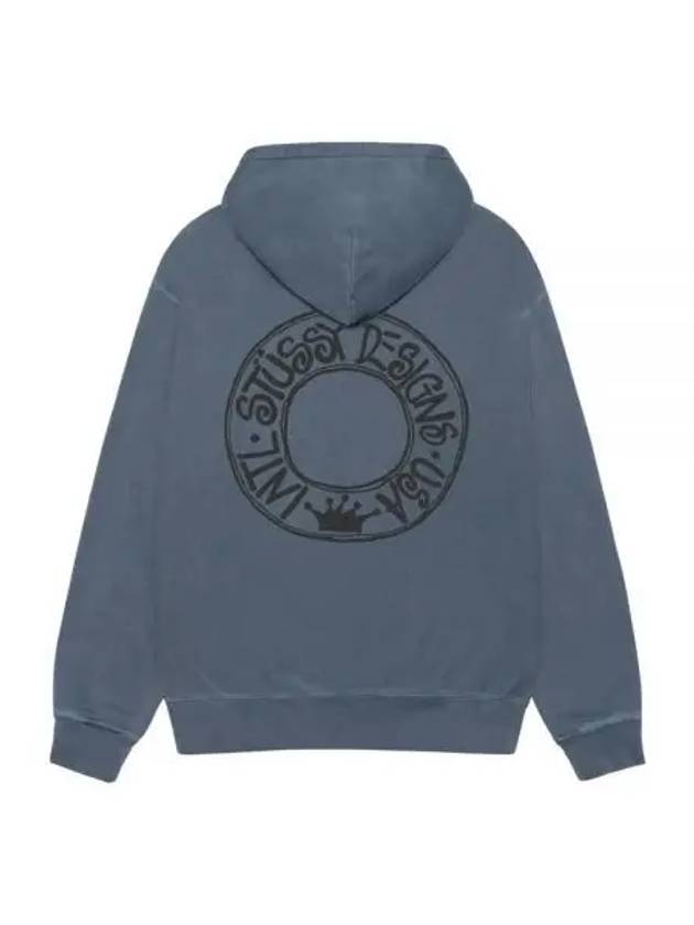 Buana Pig Dyed Zip Up Hoodie Navy - STUSSY - BALAAN 2