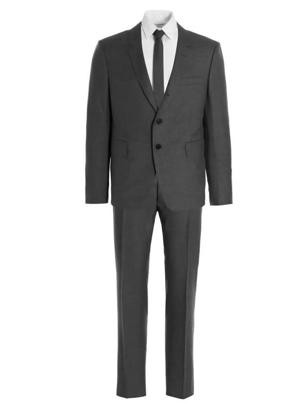 Men's Wool High Armhole Fit 3 Suit Medium Grey - THOM BROWNE - BALAAN 1