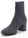 Women s Logo Knit Socks Ankle Boots 5T776C 3KJQ F0KZ3 - MIU MIU - BALAAN 3