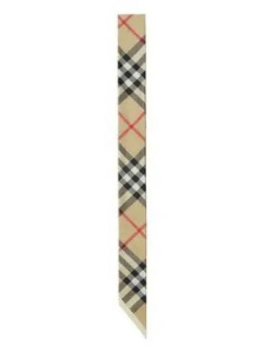 Skinny Check Silk Scarf Archive Beige - BURBERRY - BALAAN 2