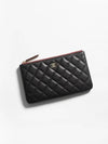 Classic Small Caviar Gold Pouch Bag Black - CHANEL - BALAAN 2