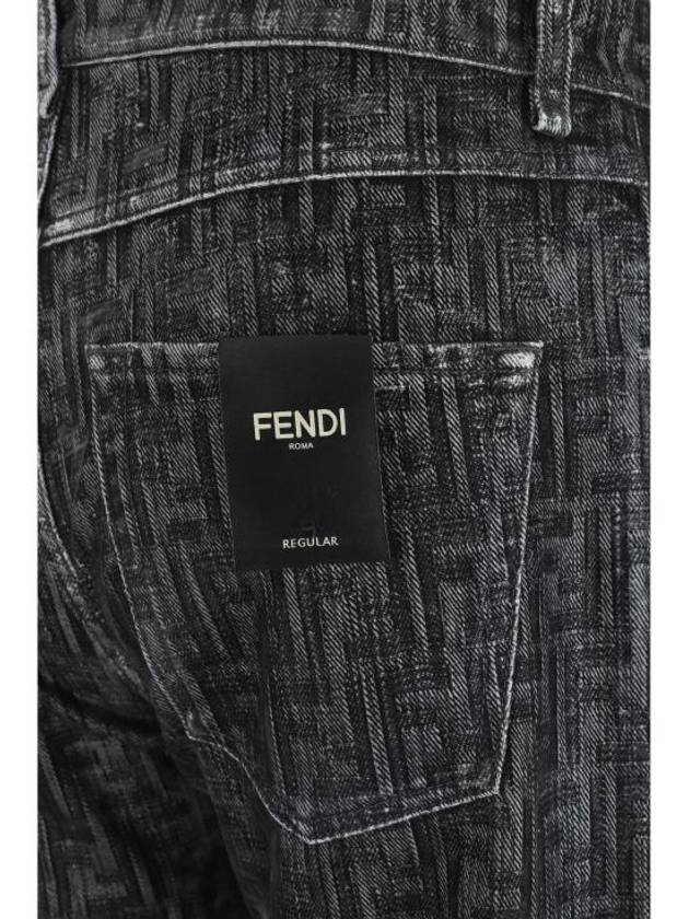 FF Denim Jeans Grey - FENDI - BALAAN 1