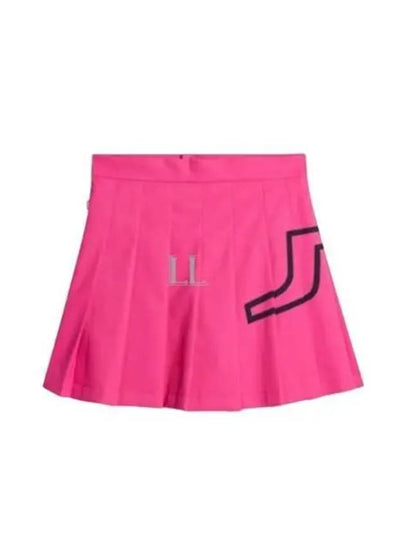 Naomi Pleated Skirt Fuchsia Purple - J.LINDEBERG - BALAAN 2