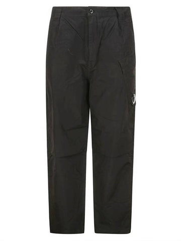 Flat Nylon Regular Utility Straight Pants Black - CP COMPANY - BALAAN 1