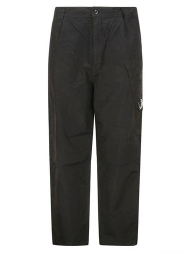 Flat Nylon Regular Utility Straight Pants Black - CP COMPANY - BALAAN 1