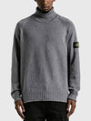 Stone Island Men s Gray 505A2 Winter Cotton Turtleneck Knit Sweater 7715505A2 V0067 - STONE ISLAND - BALAAN 8