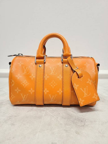 Used luxury goods Lewis It 25 Orange Monogram Keepall Bandouli re Cross Bag - LOUIS VUITTON - BALAAN 1