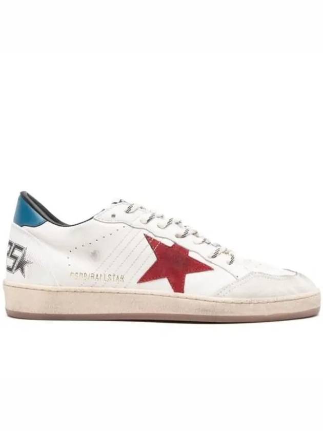 Ball Star Lace-up Leather Low Top Sneakers White - GOLDEN GOOSE - BALAAN 2