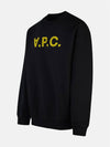 Logo Cotton Sweatshirt Black - A.P.C. - BALAAN 3