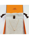 Mini Pop H Pendant Rose Gold & Blanc - HERMES - BALAAN 5