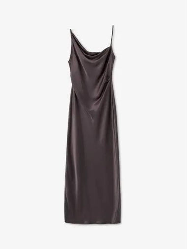 Lenny Slip Satin Maxi Dress Coffee Bean NW23RSDR01779 - NANUSHKA - BALAAN 1