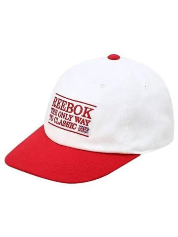 Classic Letter Ball Cap Red - REEBOK - BALAAN 1