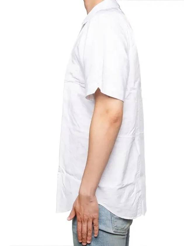 Oxford Short Sleeve Shirt White - THOM BROWNE - BALAAN 5