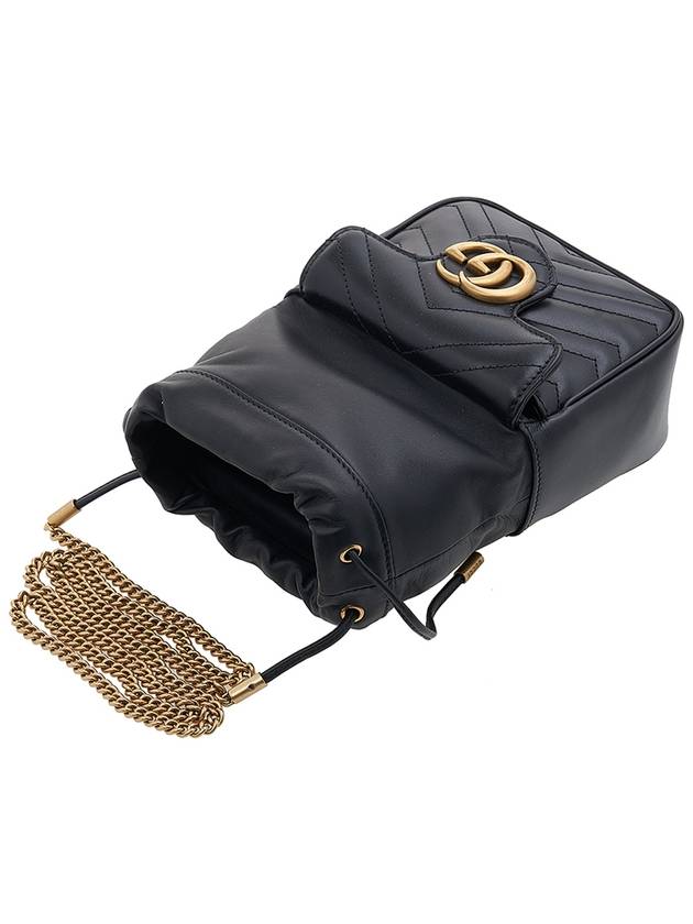 GG Marmont Mini Bag Black - GUCCI - BALAAN 5