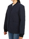 Elea Quilting Zip-Up Jacket Navy - A.P.C. - BALAAN 6