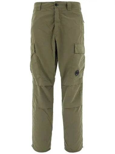 Lens Wappen Nylon Cargo Straight Pants Khaki - CP COMPANY - BALAAN 1