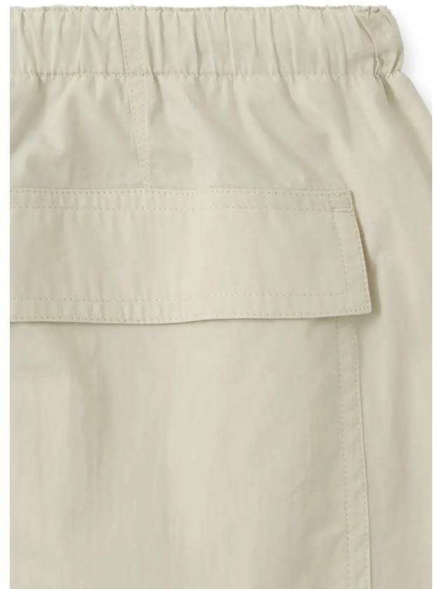 Cotton Nylon Parasuit A Line Skirt Cream - NOIRER FOR WOMEN - BALAAN 11