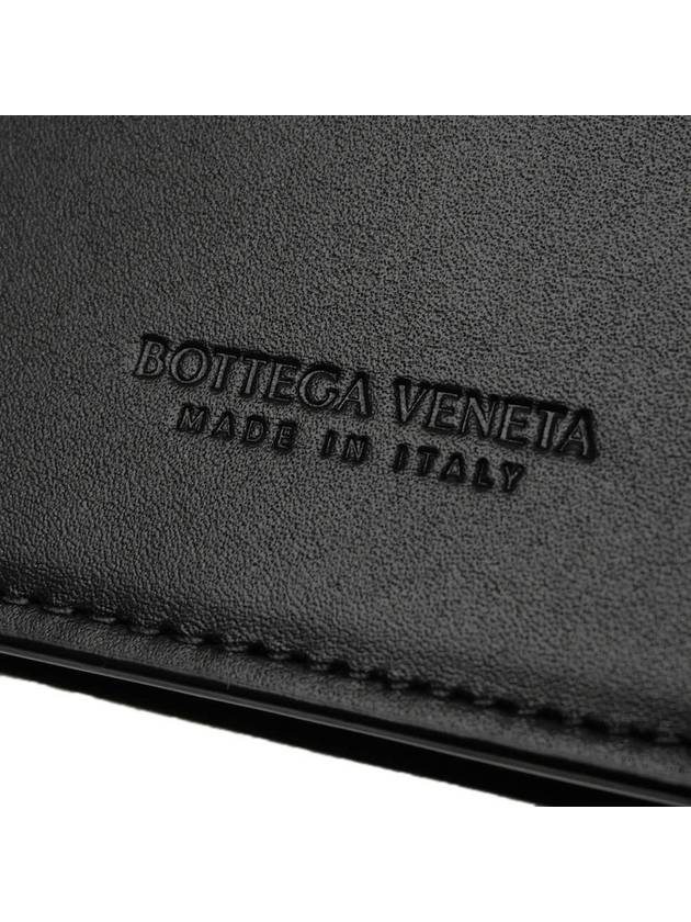 Intrecciato Folding Card Wallet Black - BOTTEGA VENETA - BALAAN 6