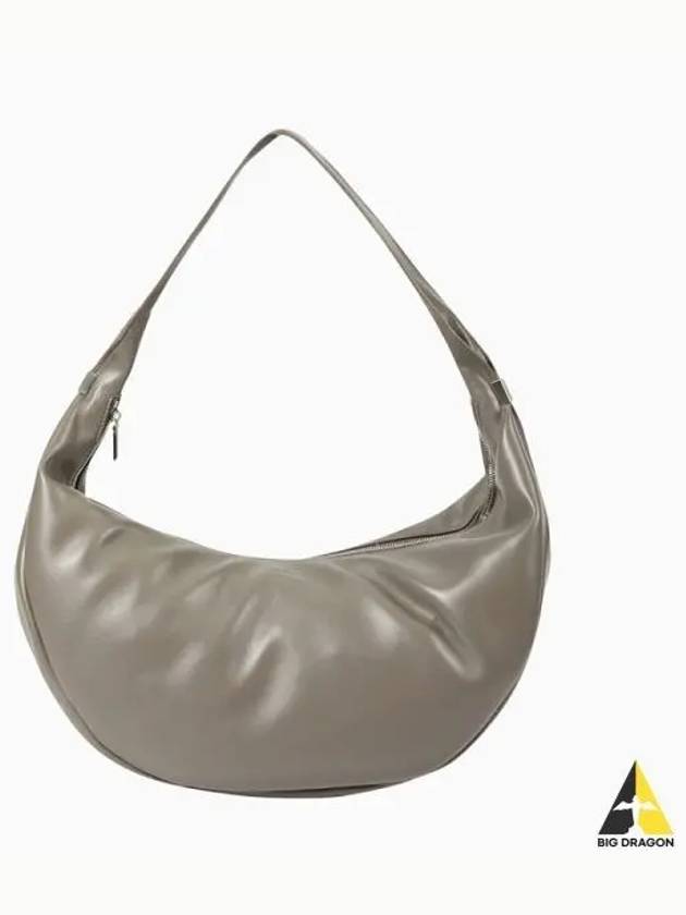 Jin CK ACC Unisex Pinched Soft Crescent Hobo Bag 4F3009GNZ8 Brown - CALVIN KLEIN - BALAAN 1