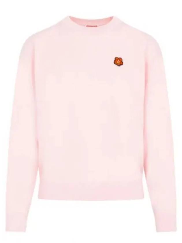 Boke Flower Embroidery Crew Neck Sweatshirt Pink - KENZO - BALAAN 2