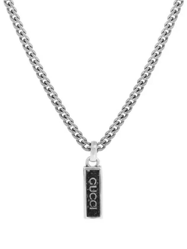 Enamel Pendant Necklace Silver YBB678714003 - GUCCI - BALAAN 1