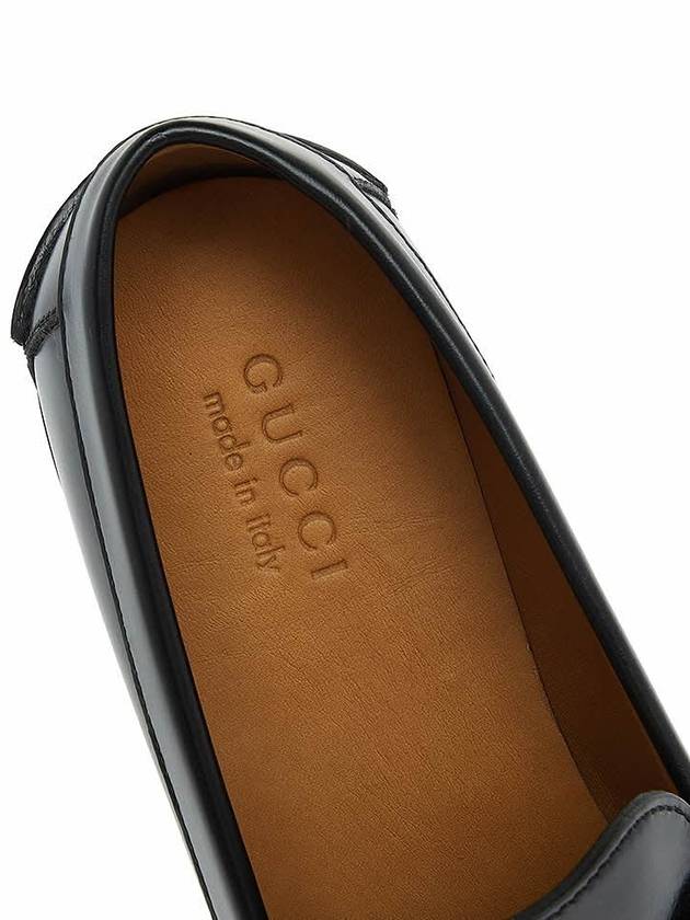 Double G Leather Loafers Black - GUCCI - BALAAN 8