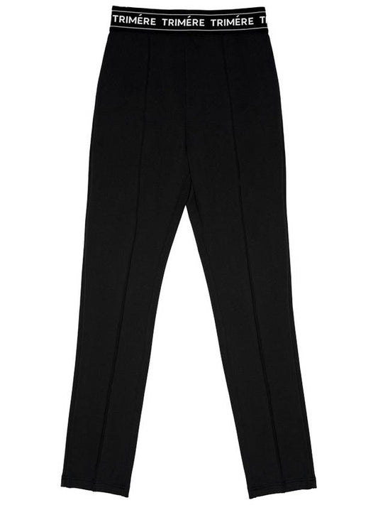 Banded spandex straight pants WOMAN BLACK TMFPT20109 - TRIMERE - BALAAN 2