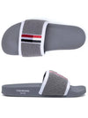 Diagonal Tab Terry Full Slippers Grey - THOM BROWNE - BALAAN 2