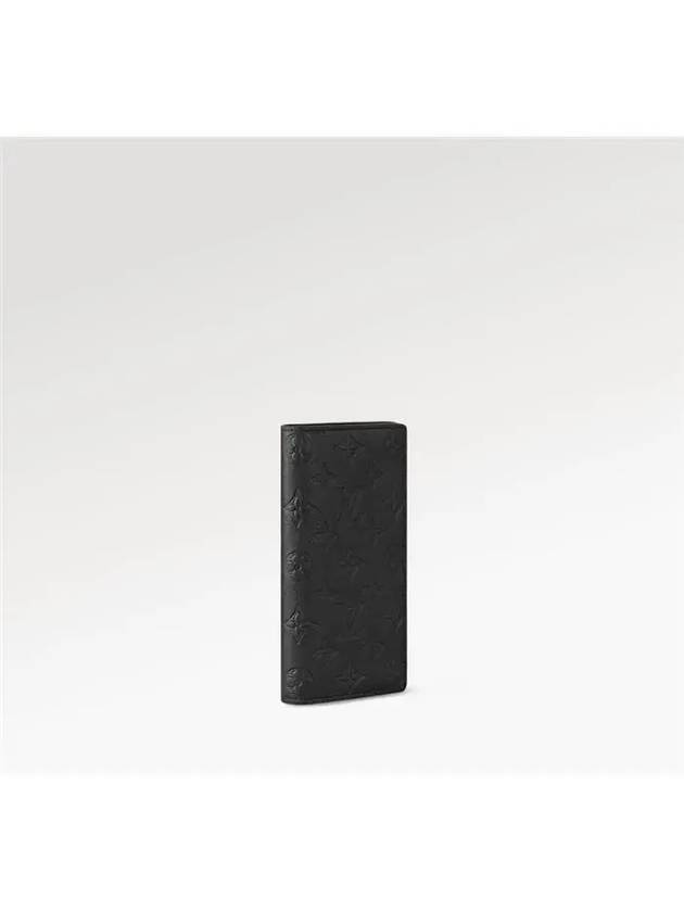 Brazza Monogram Long Wallet Black - LOUIS VUITTON - BALAAN 3