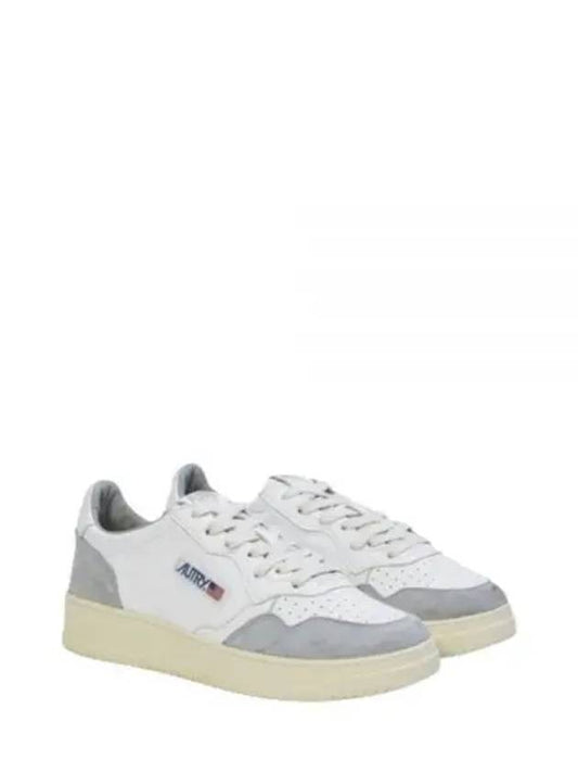 Medalist Leather Low-Top Sneakers Grey White - AUTRY - BALAAN 2