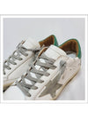 Superstar Suede Low Top Sneakers Green White - GOLDEN GOOSE - BALAAN 3