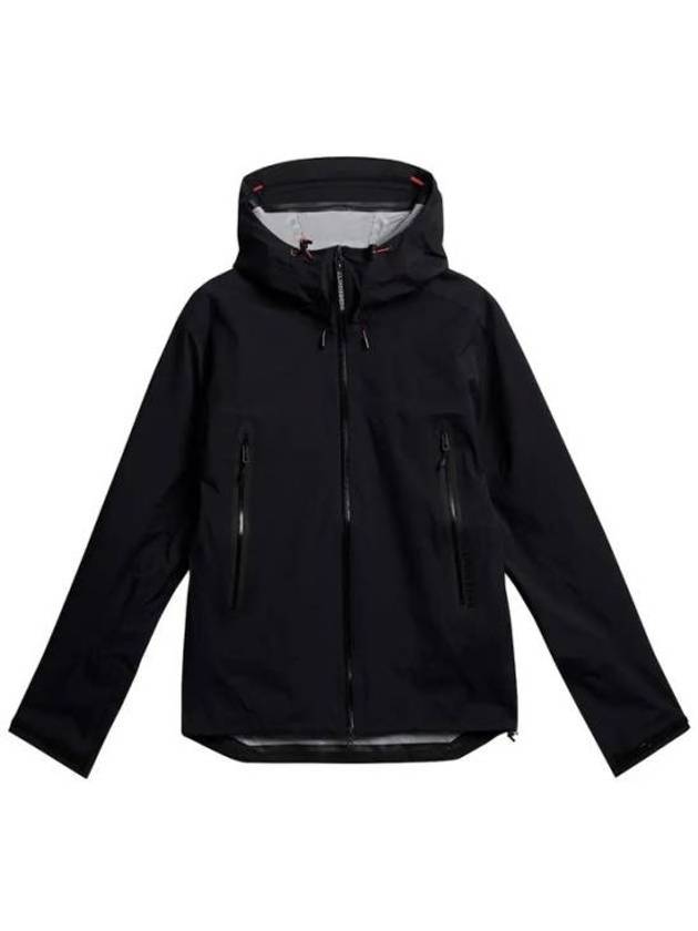 Men's Bryden Waterproof Hooded Zip-Up Jacket Black - J.LINDEBERG - BALAAN 1