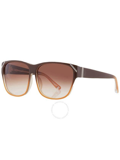 Yohji Yamamoto X Linda Farrow Brown Gradient Square Unisex Sunglasses YY15 PICK C3 - YOHJI YAMAMOTO - BALAAN 2