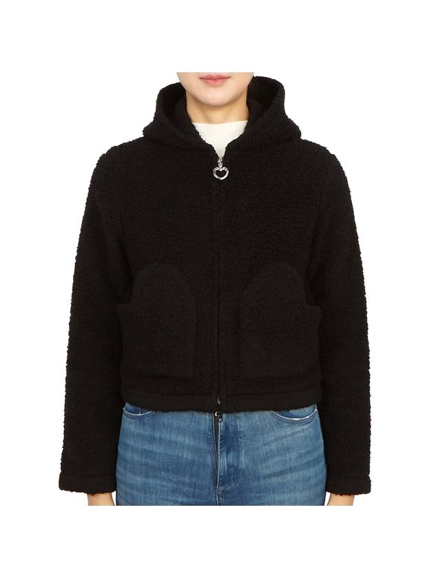 Softwear Heart Zip-up Hoodie Black - BALENCIAGA - BALAAN 2