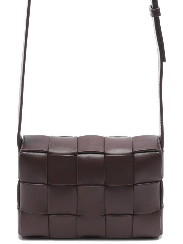 Cassette Intrecciato Small Leather Cross Bag Brown - BOTTEGA VENETA - BALAAN 5