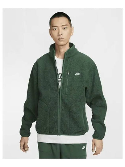 Sportswear Club Fleece Zip-Up Jacket Green - NIKE - BALAAN 2