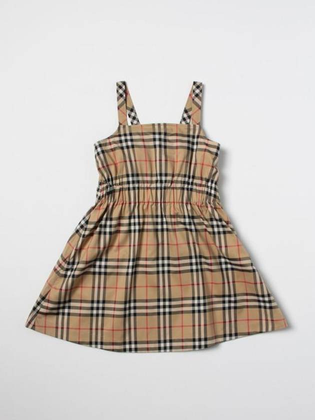 Kids Vintage Check Dress Beige - BURBERRY - BALAAN 1