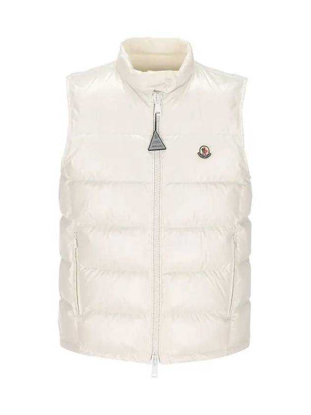 ALCIBIA logo patch padded vest white 1A000 66 597EU 034 - MONCLER - BALAAN 2