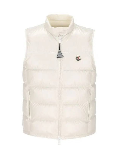 ALCIBIA logo patch padded vest white 1A000 66 597EU 034 - MONCLER - BALAAN 2