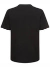 Small Logo Print Short Sleeve T-Shirt Black - CP COMPANY - BALAAN 4