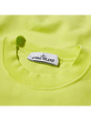 Wappen Patch Crew Neck Sweatshirt Neon Yellow - STONE ISLAND - BALAAN 3