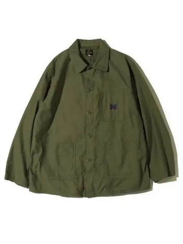 D.N. Coverall Jacket Green - NEEDLES - BALAAN 1