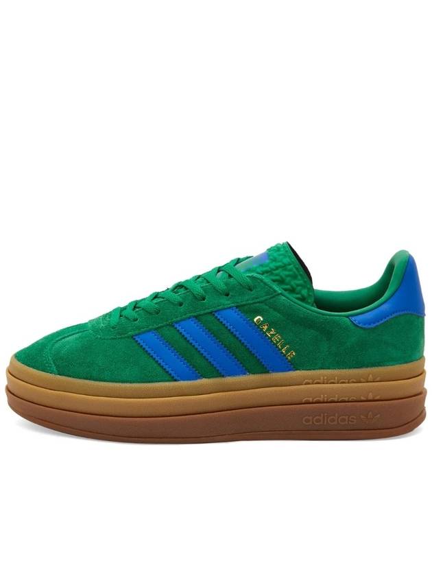 Gazelle Bold Suede Low Top Sneakers Green - ADIDAS - BALAAN 1