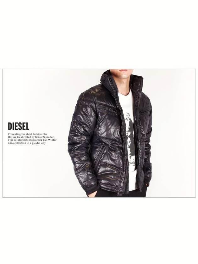 Wanton Puffer Padding Black - DIESEL - BALAAN 3