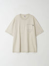 Overfit color stitch t-shirt sand beige - BOOVOOM - BALAAN 2