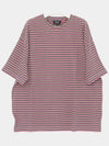 Bahaia Stripe Short Sleeve T-shirt Raspberry - A.P.C. - BALAAN 2