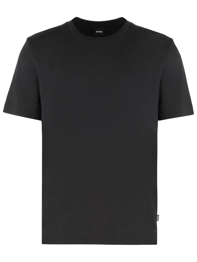 Boss Cotton Blend Crew-Neck T-Shirt - HUGO BOSS - BALAAN 1